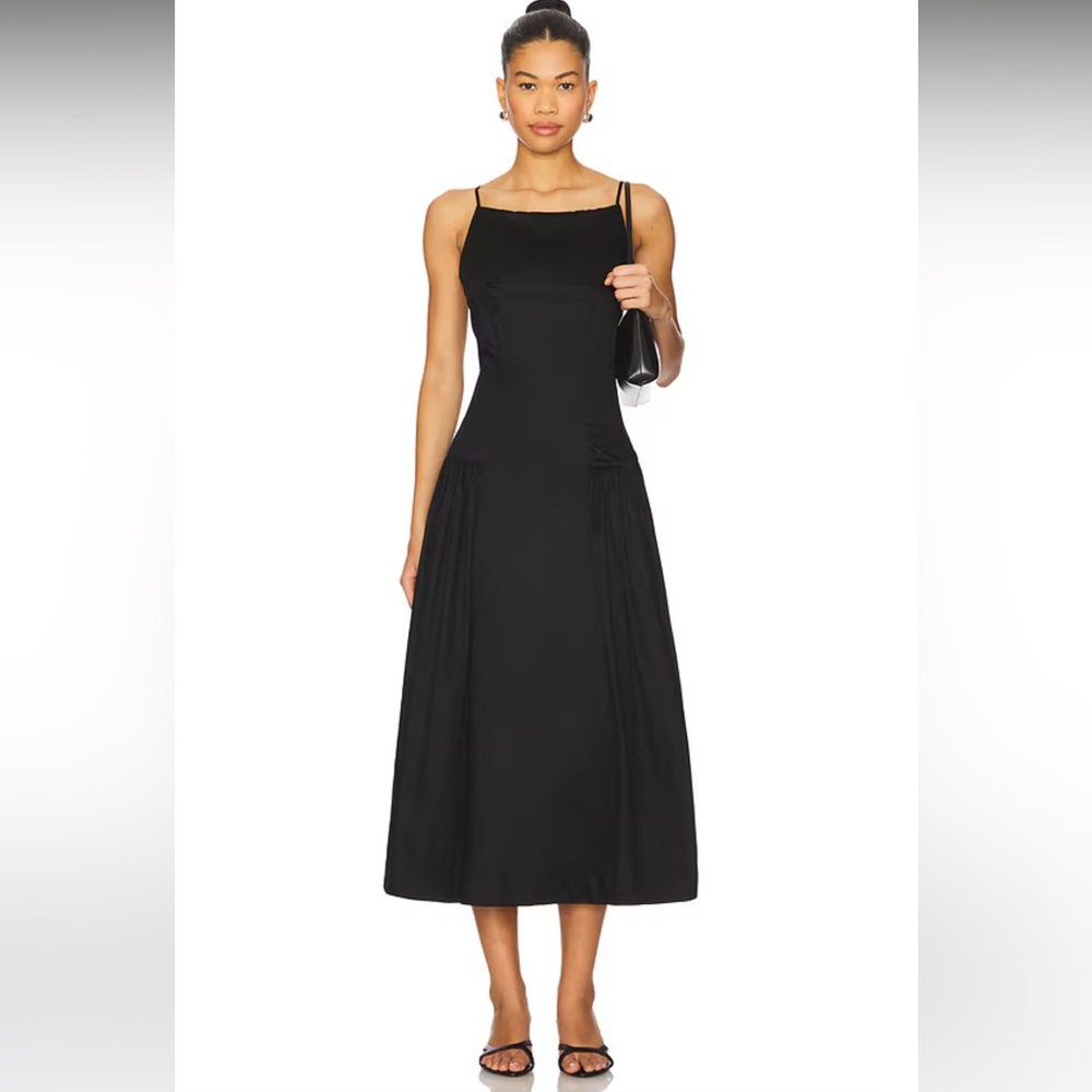 Drop Waist High Neck Dress in Black
ASTR the Label